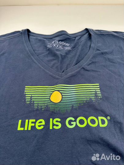 Футболка женская Life is good 3XL новая