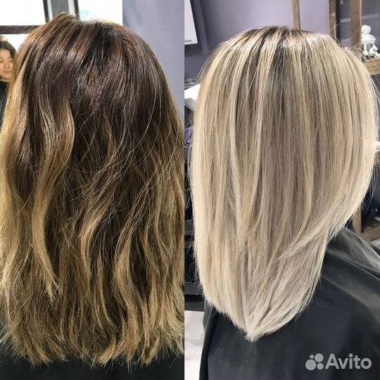 Окрашивание стрижки холодное восстановление