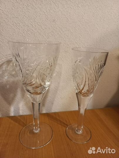 Хрустальные рюмки на ножке СССР