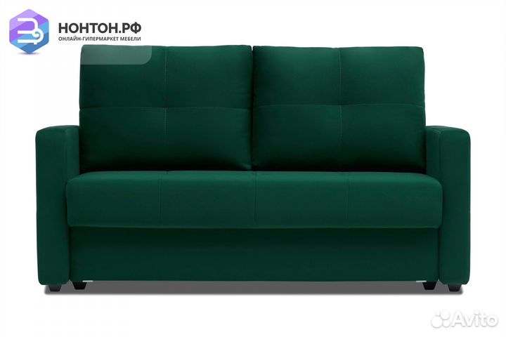 Диван шагающая еврокнижка Вита изумрудный