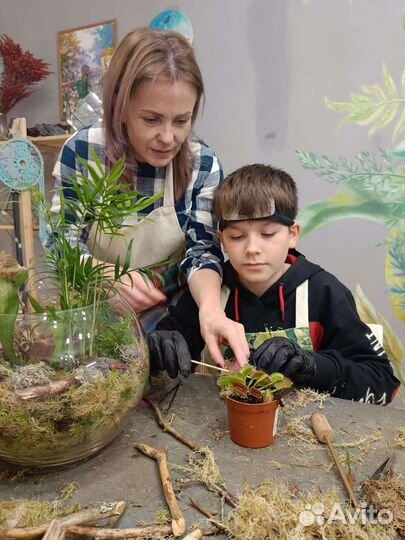 Групповые мастер-классы по флорариумам