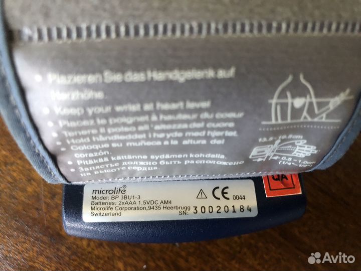 Измеритель давления на запястье microlife BP3BU1-3