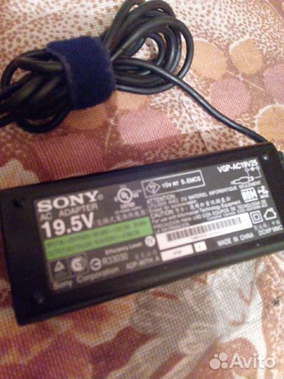 Блок питания (зу) Sony Vaio 19.5v/4.7a