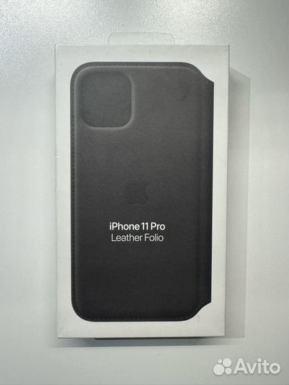 Чехол Apple iPhone 11 Pro Leather Folio Black