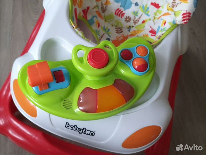 Ходунки детские Babyton Speedy цвет Red-white