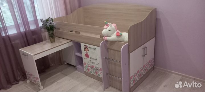 Кровать чердак для девочки