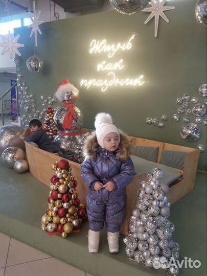 Комбинезон зимний для девочки 98