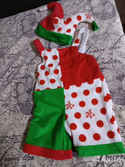 Новогодний костюм петрушки 110