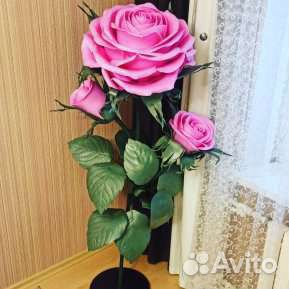 Роза торшер с бутоном светильник