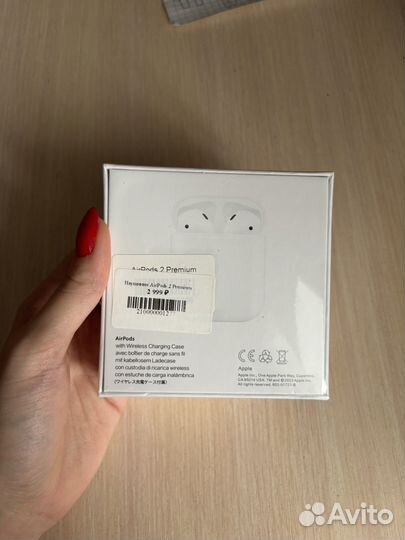 Беспроводные наушники Apple airpods