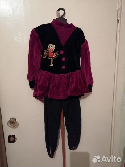 Костюмчик детский велюровый на девочку