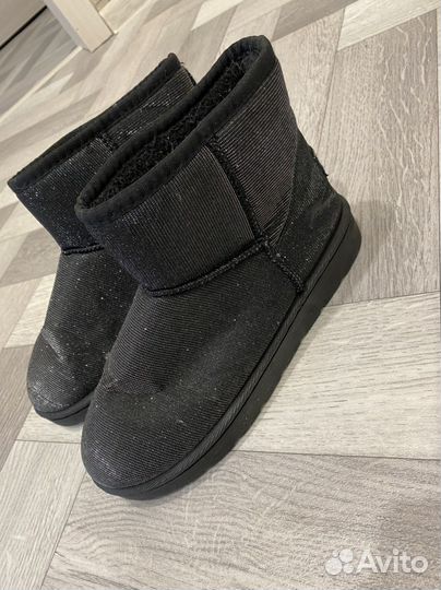 Угги блестящие женские