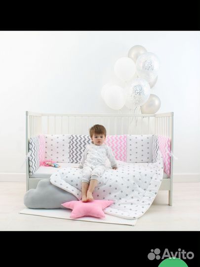 Бортики на кроватку