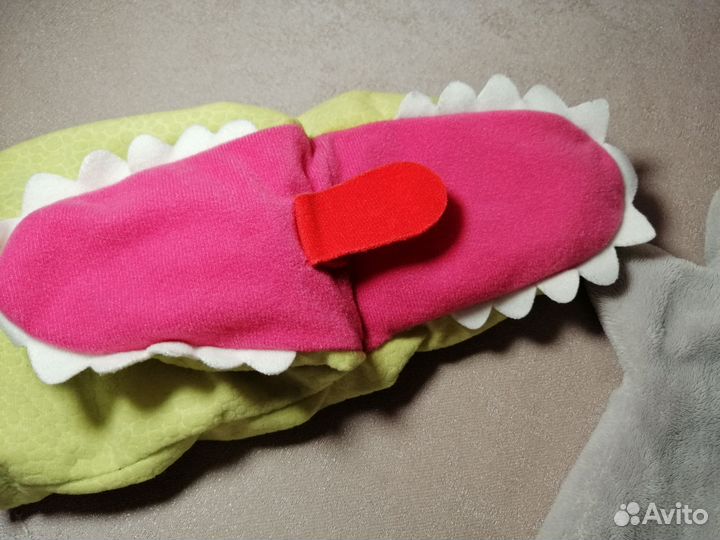 Кукла на руку енот и крокодил