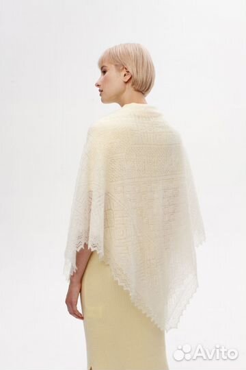 Оренбургский пуховый платок арт. А120-02