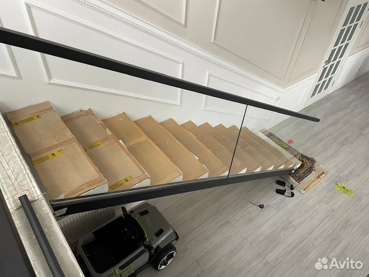 Стеклянные перила для лестниц из нержавеющей стали