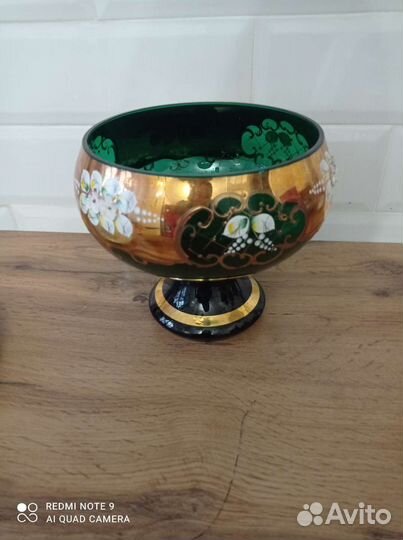 Ваза для фруктов богемия