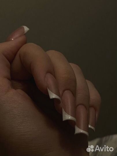Маникюр с наращиванием