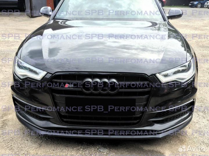 Audi A6 C7 дорест решетка радиатора S6 S-line чёрная