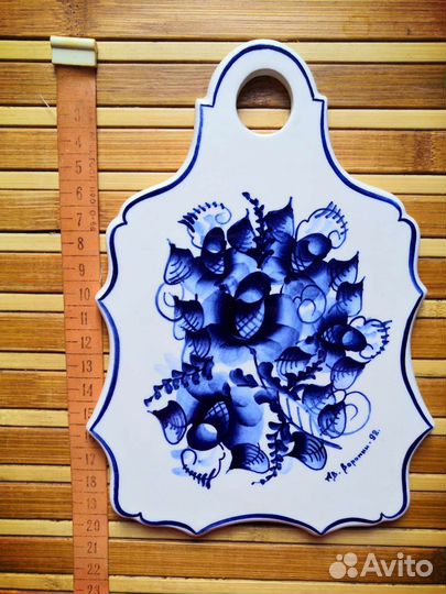 Гжель доска сырная СССР