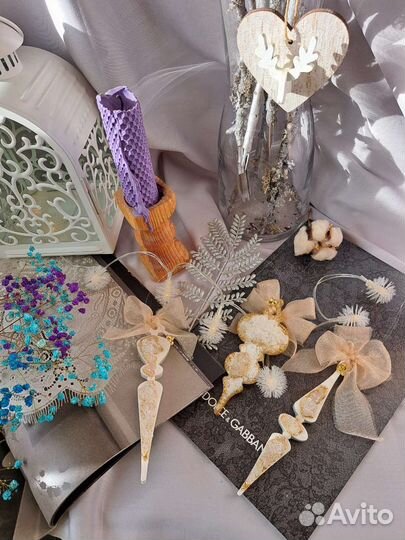 Ёлочные игрушки из эпоксидной смолы