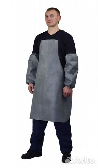 Фартук Рабочий Прорезиненный Серый
