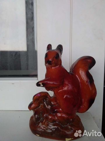 Статуэтка,Белка с грибами, СССР