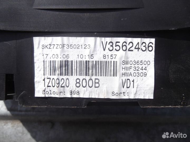 Панель приборов Skoda Octavia A5, 2006г