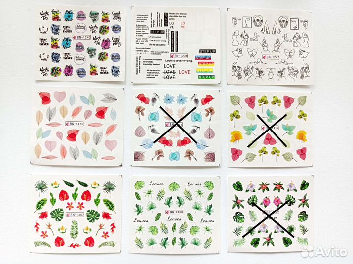 Слайдеры (наклейки) для ногтей