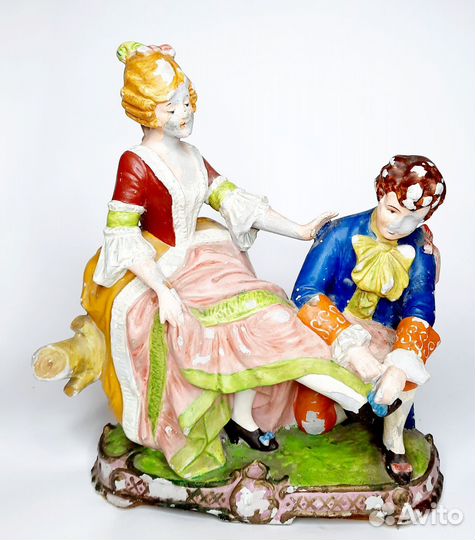 Гипсовые статуэтки 2 шт. Старая Германия