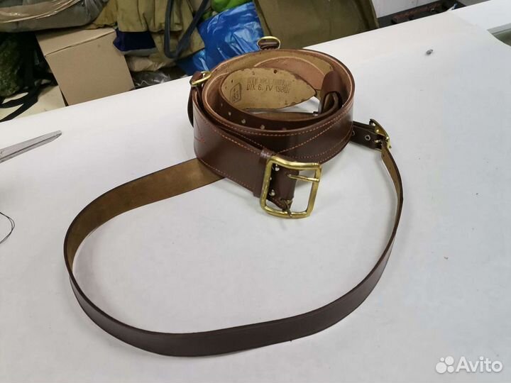 Портупея офицерская с ремнем коричневого цвета