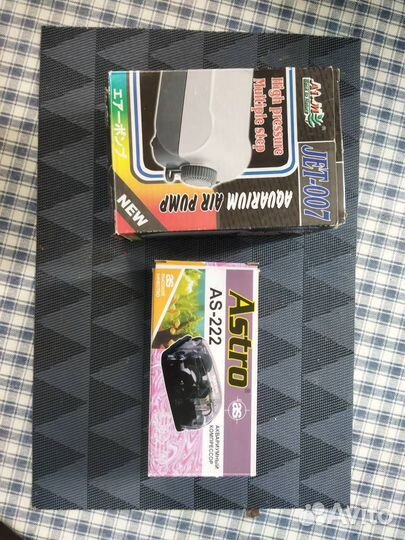 Компрессор воздушный и грунт для аквариума