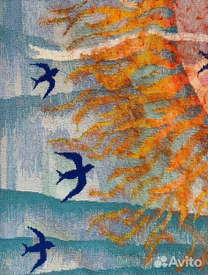 Винтажный гобелен «Гимн Солнцу»