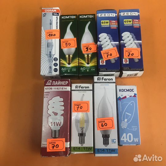 Лампочки в ассортименте