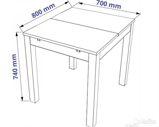 Стол кухонный раздвижной IKEA