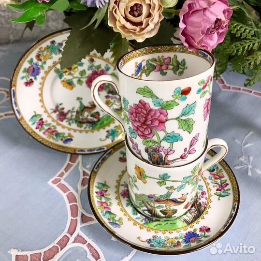 Антикварные кофейные пары Spode Англ