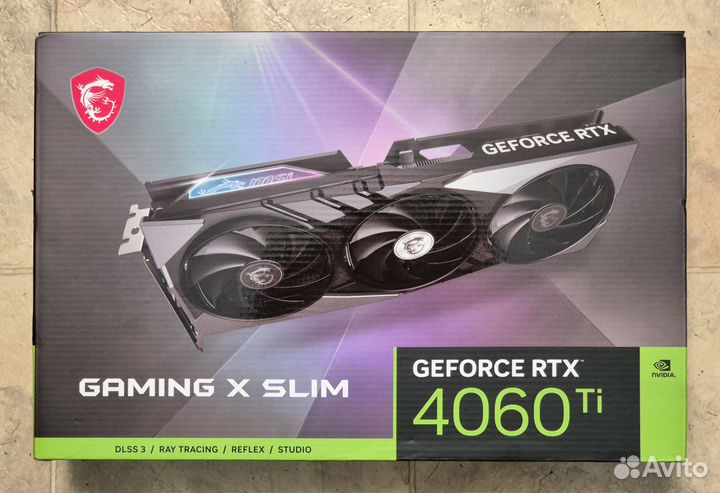 MSI RTX 4060 Ti Gaming X Slim 8G (Новая, гарантия)