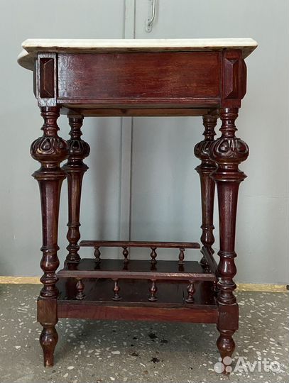 Столик самоварный с мраморной столешницей