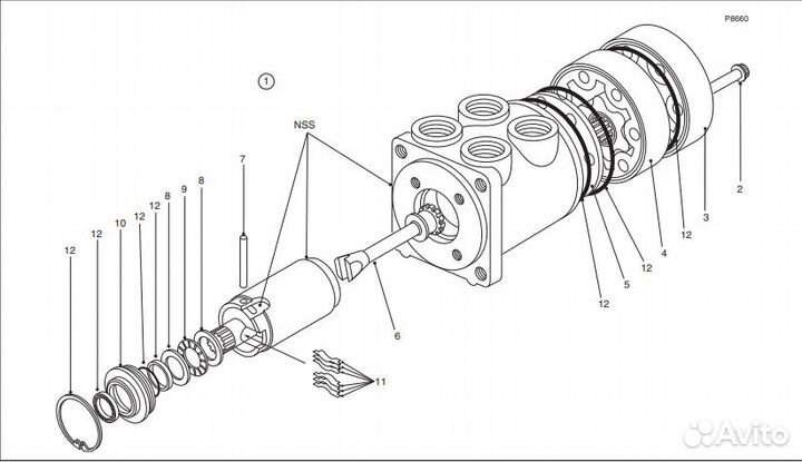 15255961 Рулевой дозатор terex TR100