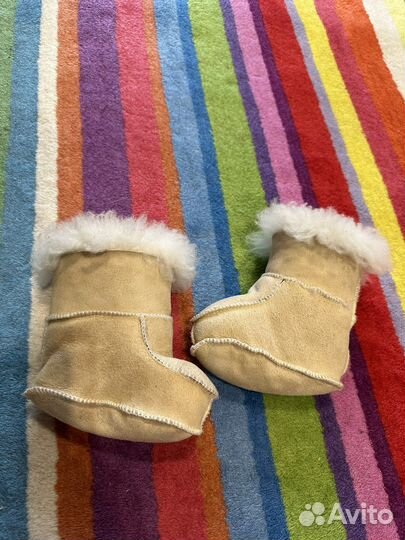 Детские пинетки на овчине