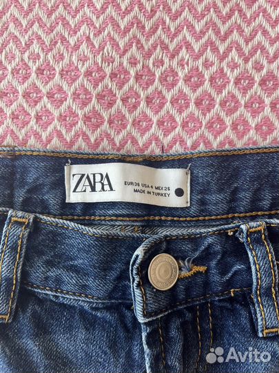 Джинсы zara 36 прямые