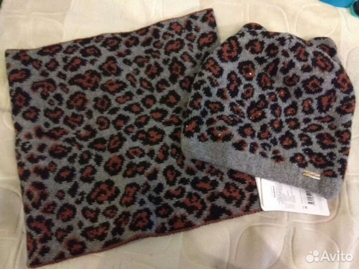 Новые Шапка, снуд шерсть+ангора