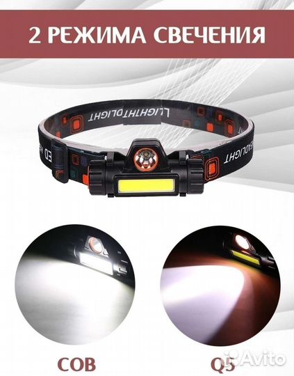 Новый фонарь налобный