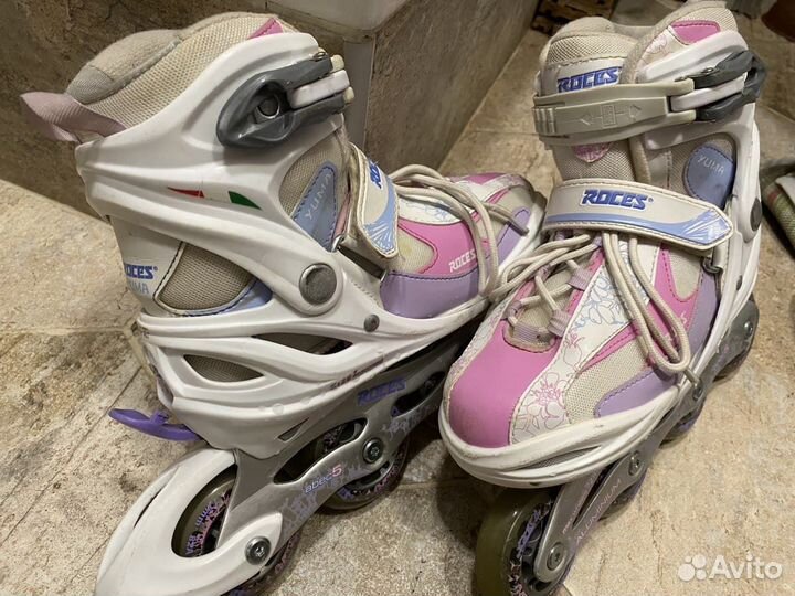 Роликовые коньки Roces Yuma / Шлем / Защита