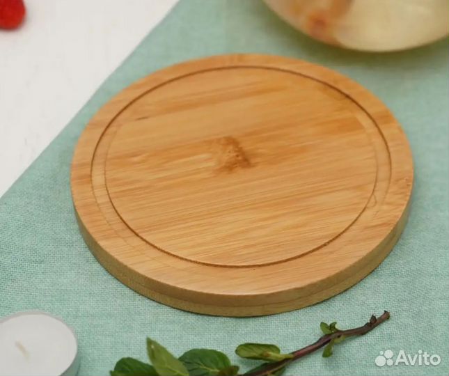 Подставка для подогрева чайника бамбуковая