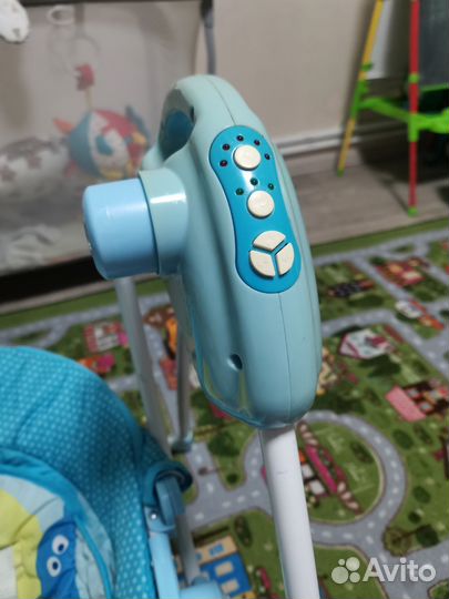 Детские электронные качели шезлонг