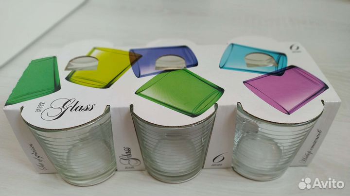 Стаканы стеклянные набор Новый