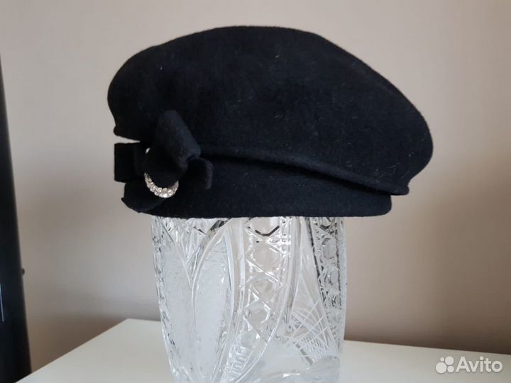 Берет женский, шерсть 100