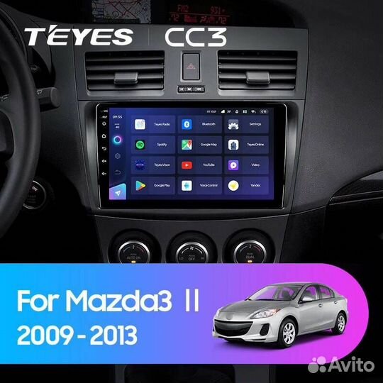 Магнитола Mazda 3 BL 2009 - 2013 Teyes сс3