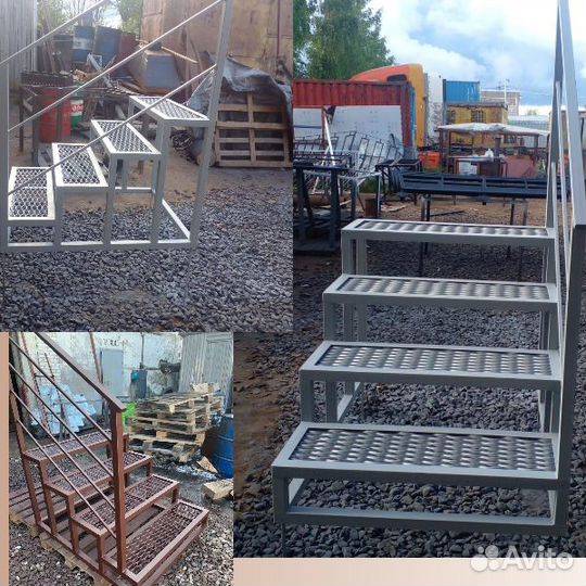 Уличное крыльцо тумба ступени просечка